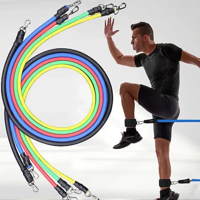 PeakBands 11-Piece Resistance Band Kit — Handles, Door Anchor & Carry Bag
