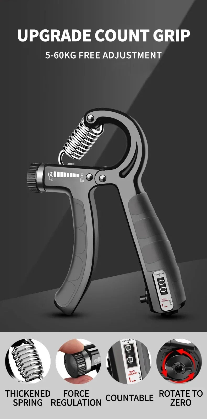 PeakBands Grip Strength Training Kit