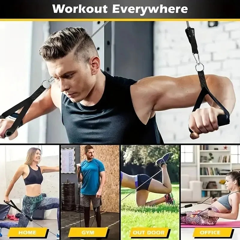 PeakBands 11-Piece Resistance Band Kit — Handles, Door Anchor & Carry Bag